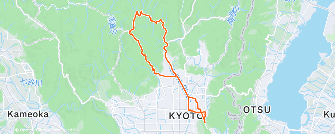 Map of the activity, Morning Ride