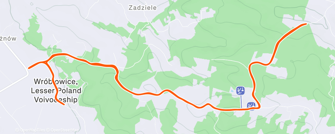 Map of the activity, luźno