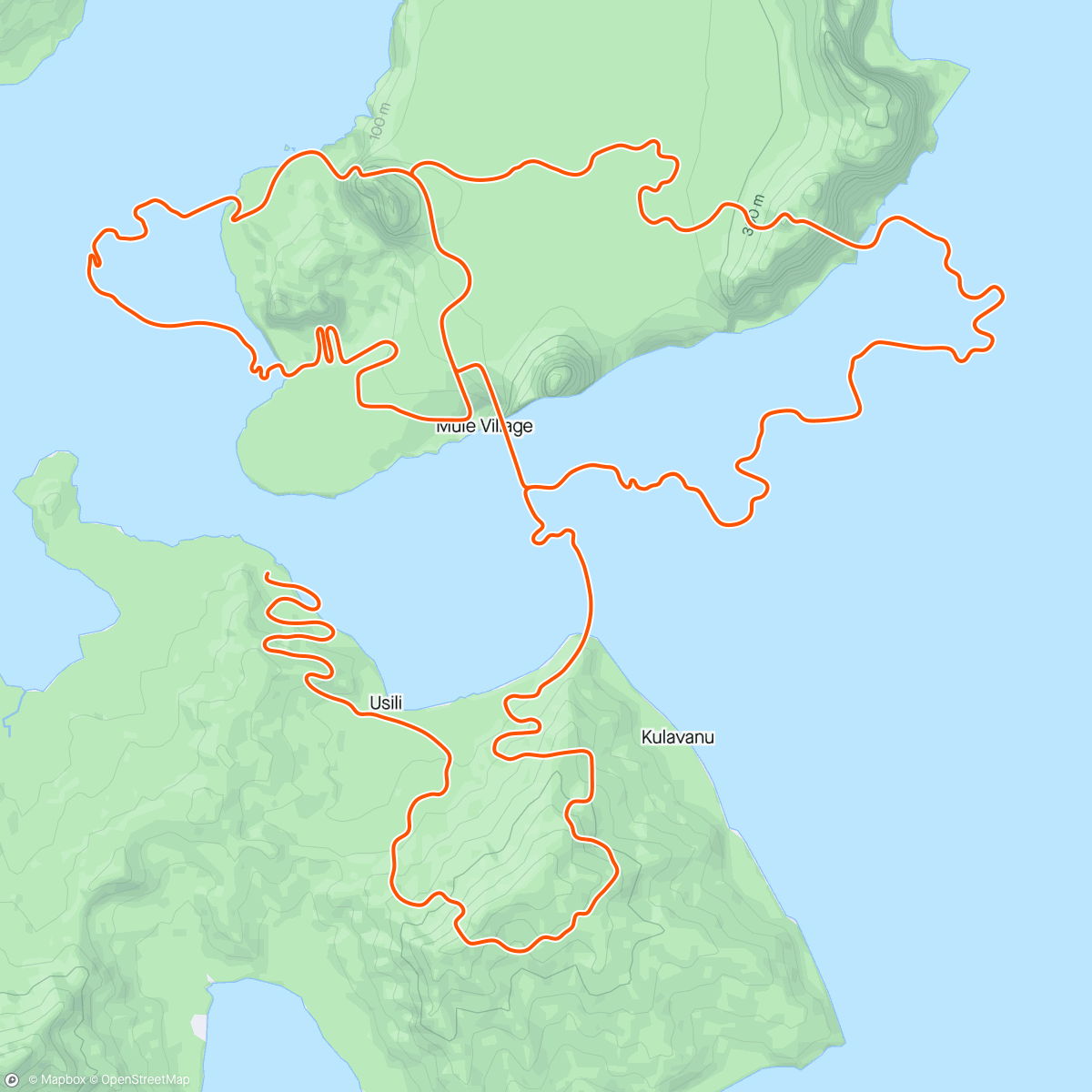 Mapa de la actividad (Zwift - Big Flat 8 in Watopia)