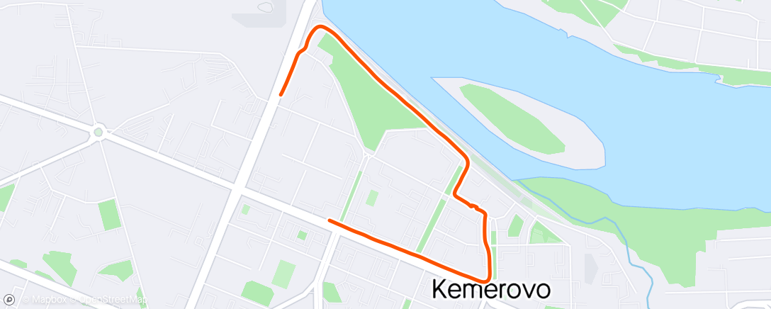 Map of the activity, Полуденная ходьба