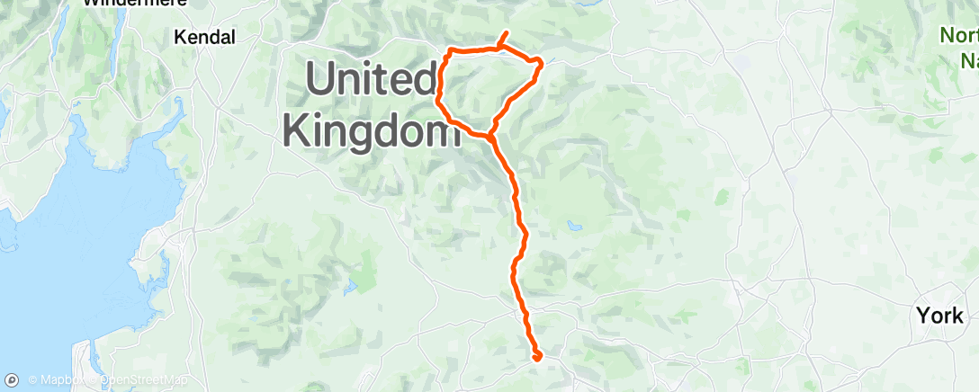 Mappa dell'attività Bicicleta por la mañana