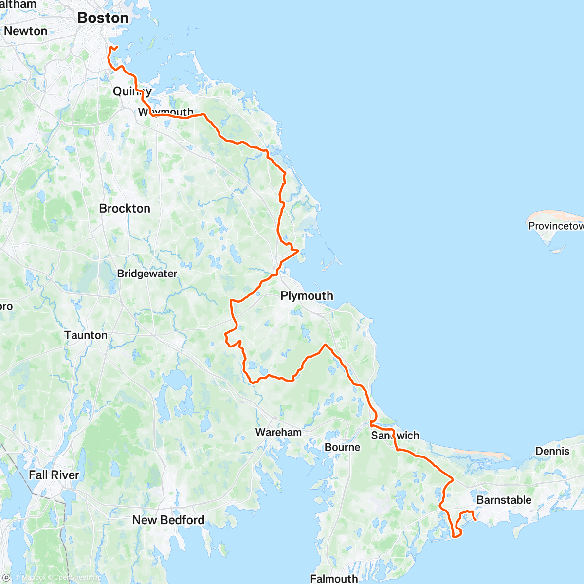 Map of the activity, Best Buddies Hyannisport