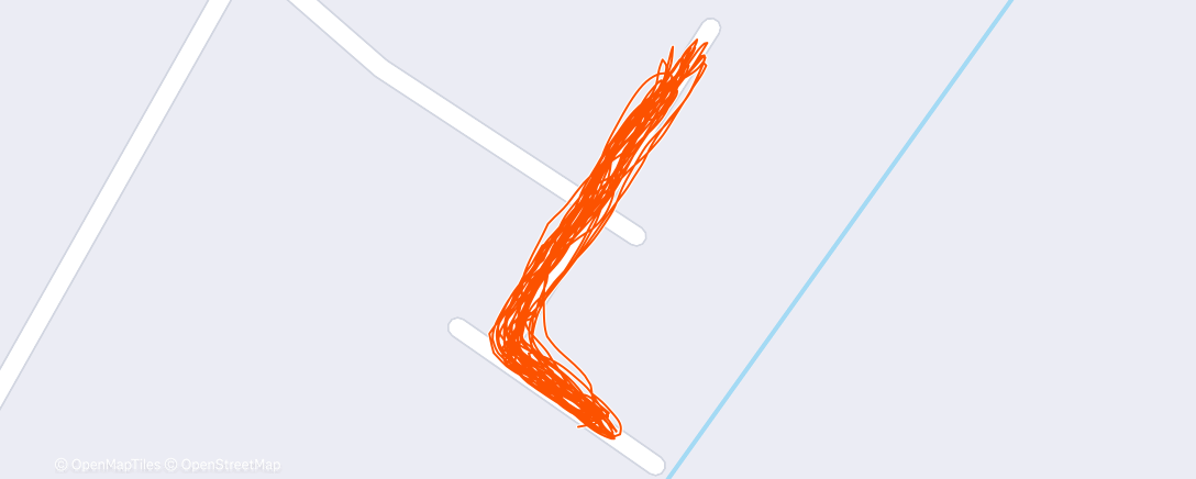 Map of the activity, Evening Run