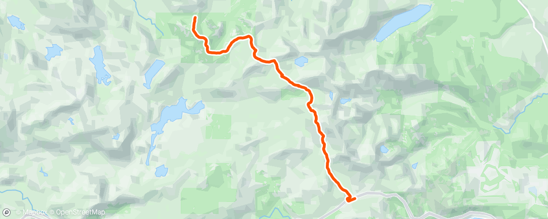 Map of the activity, Morning Hike