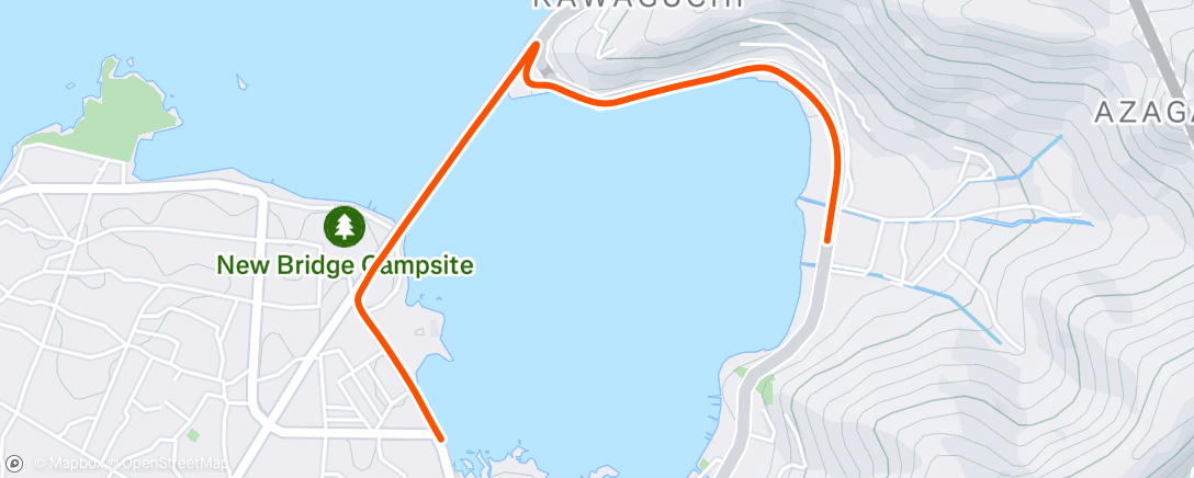 Map of the activity, 1km×2