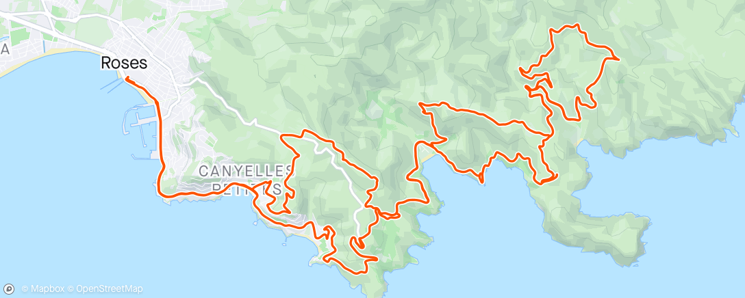 Map of the activity, Cap de Creus