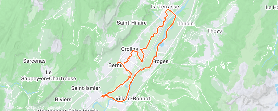 Карта физической активности (Gravel dans l'après-midi)