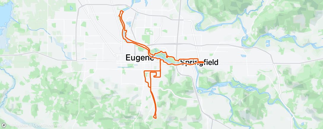 Map of the activity, Morning Run