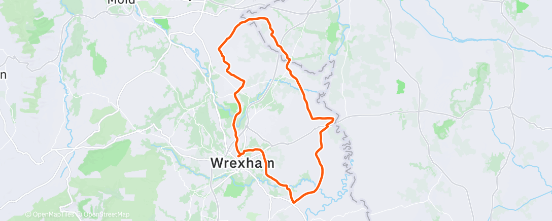 Map of the activity, Afternoon Ride