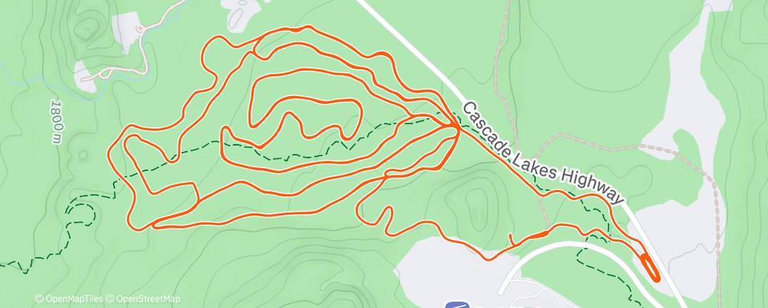 Map of the activity, Morning Nordic Ski