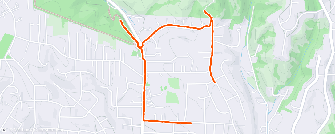 Map of the activity, Easter Hike