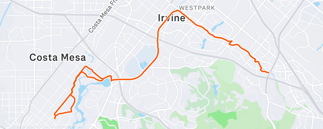 Map of the activity, Morning Ride