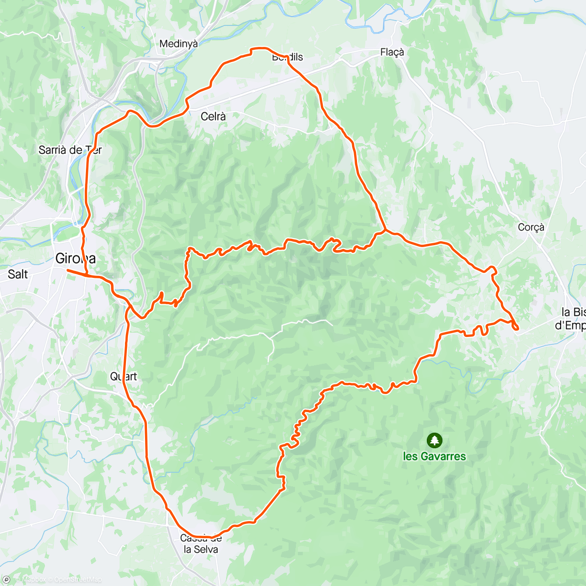 Map of the activity, Girona D6