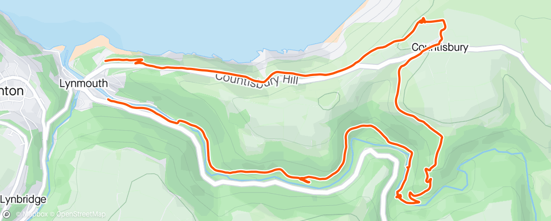 Map of the activity, 🌳 Devon costal hike 🌊