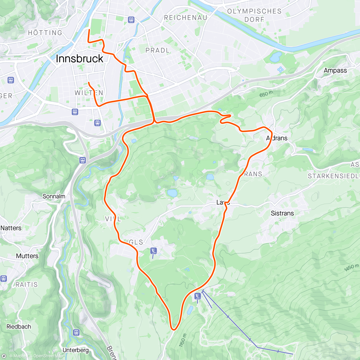 Map of the activity, Zwift - Build Bike 60 in Innsbruck