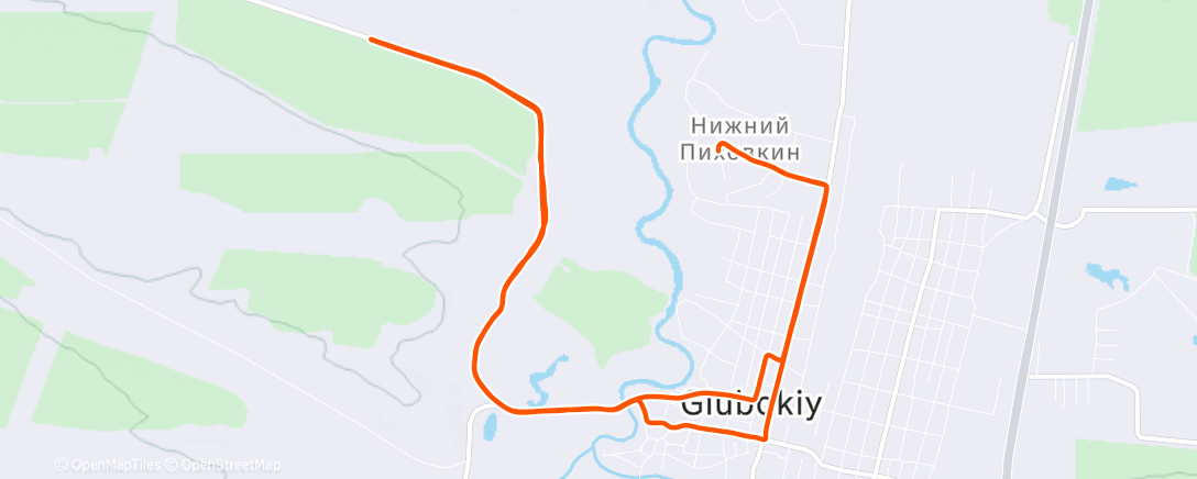 Map of the activity, 2025-12-21Ride