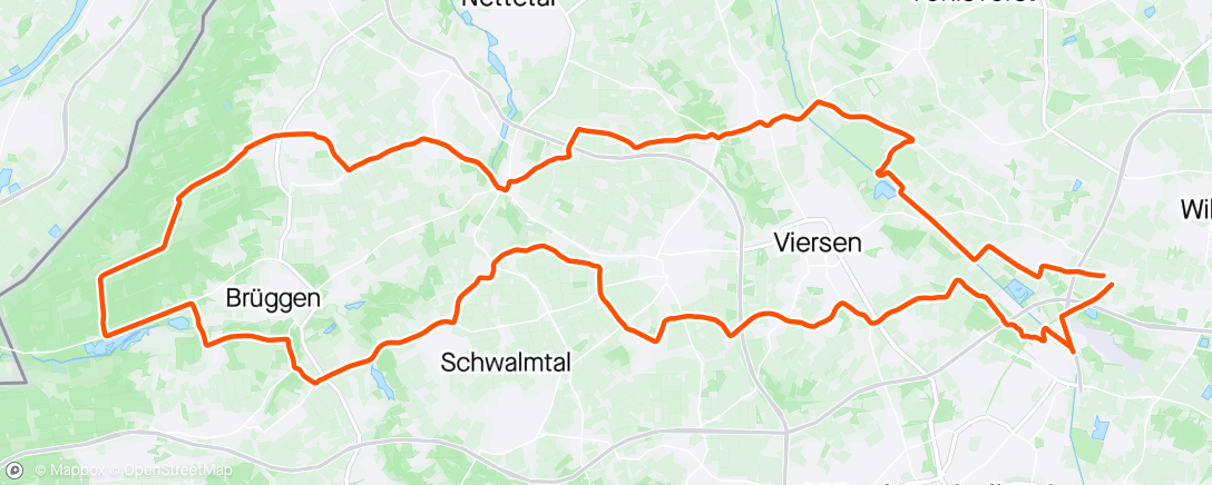 Map of the activity, Grenzfahrer im Brachter Wald