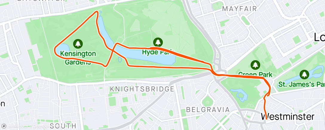 Map of the activity, Morning Run ft. Hardest Geezer & Prime Minister