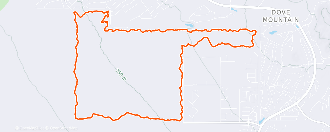 Map of the activity, Tortolita Preserve with Stephen ❤️🌵