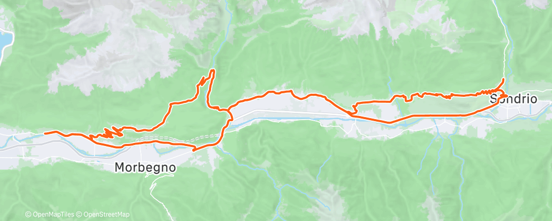 Map of the activity, Bici