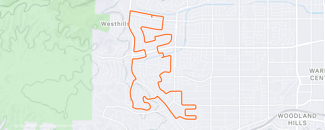 Map of the activity, A very merry run