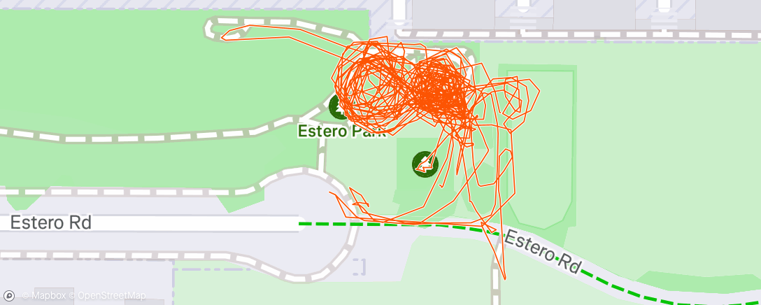 Map of the activity, Pump track