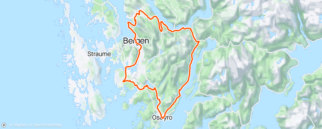 Mapa da atividade, Laurdagsrunden rundt Gullet 🚴🏻💨🟨⛅️