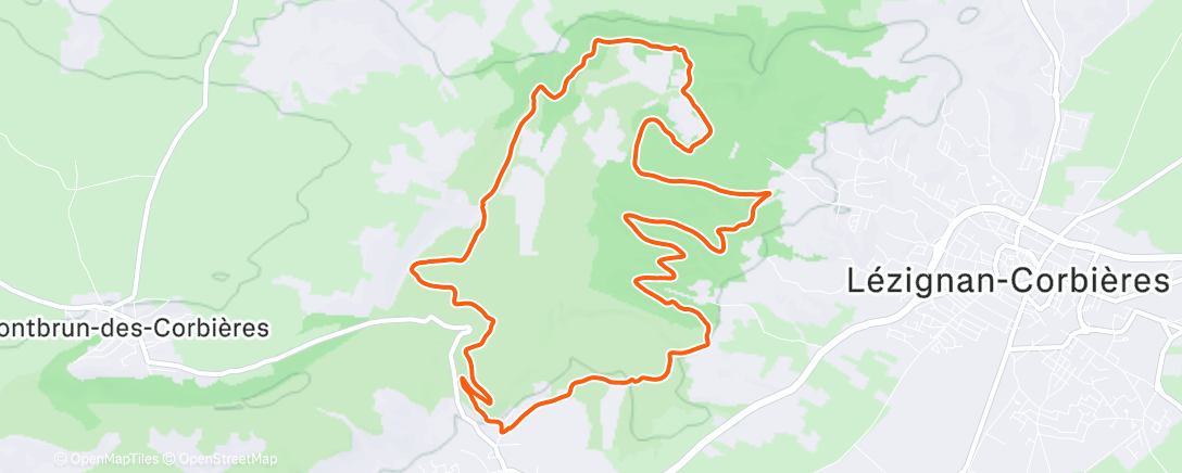 Map of the activity, Pinède de Lézignan