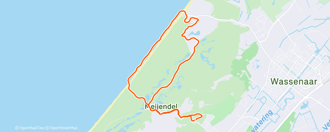 Map of the activity, Morning Run