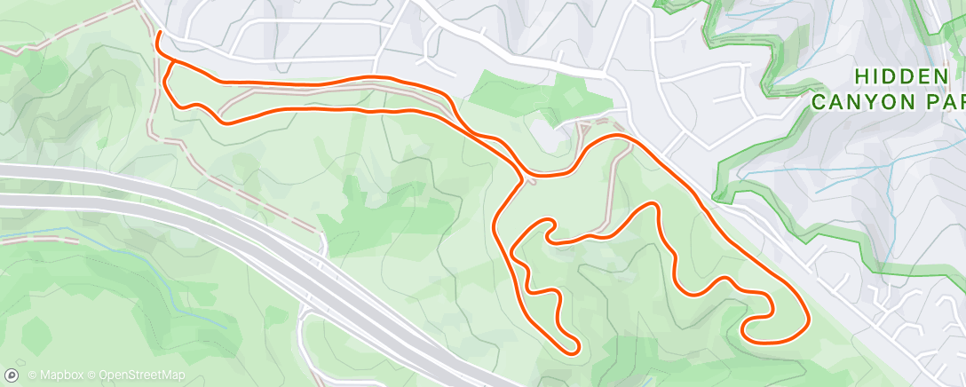 Map of the activity, Morning Run