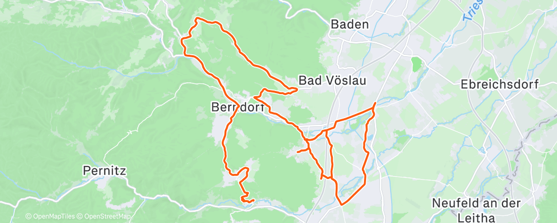 Mapa da atividade, Mittagsradfahrt