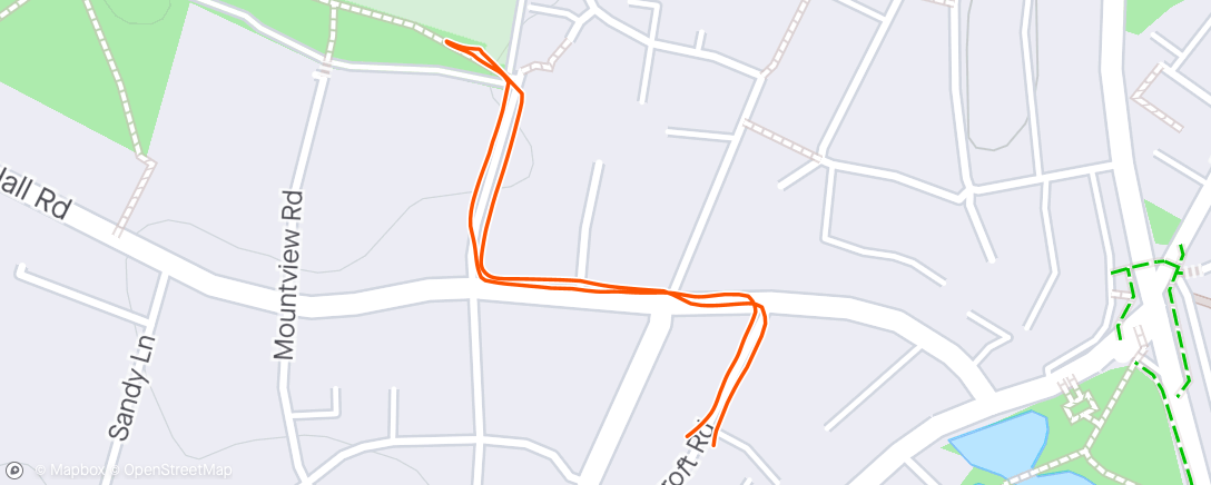 Map of the activity, Short Belle walk