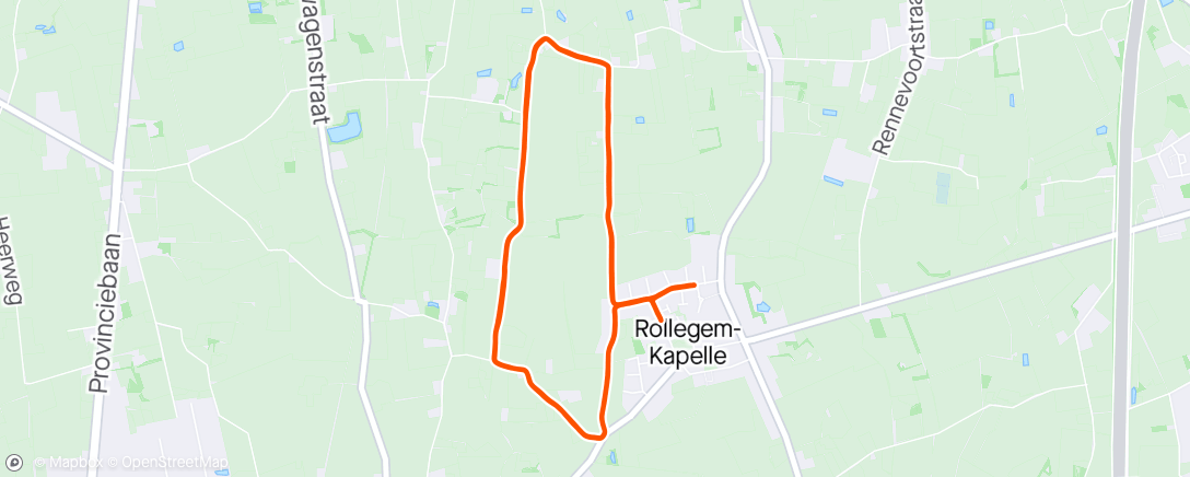 Map of the activity, Rollegem-Kapelle Loopt... En ik ook 😅🫣