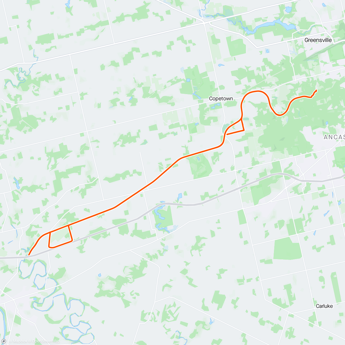 Map of the activity, Windy Gravel Ride Single and Solo