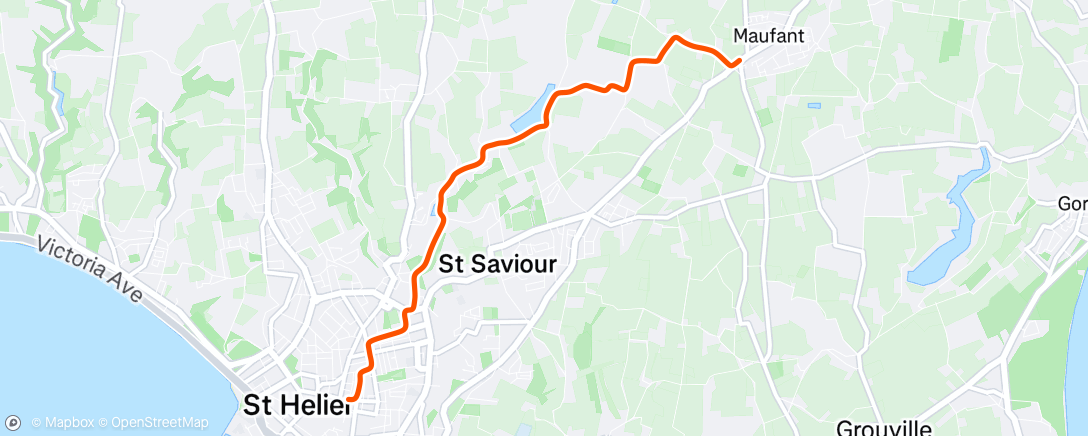 Map of the activity, Afternoon Ride