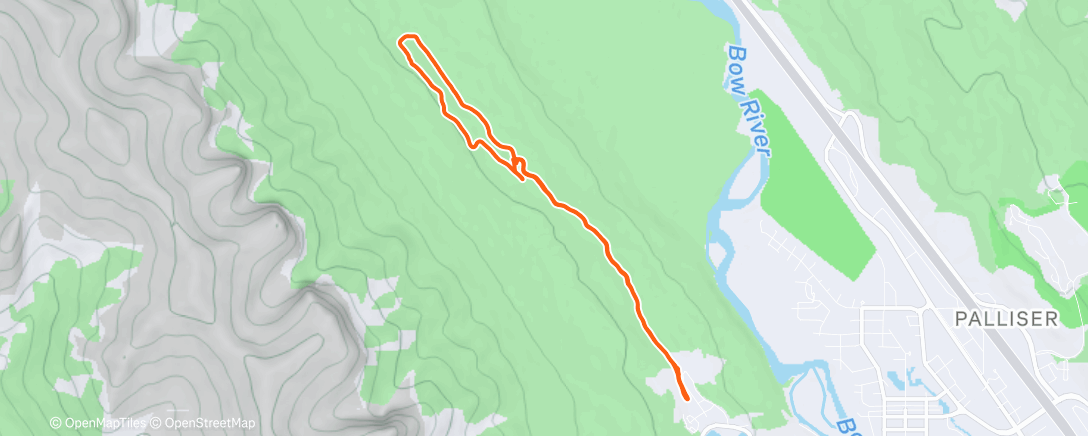 Map of the activity, Morning CNC classic ski