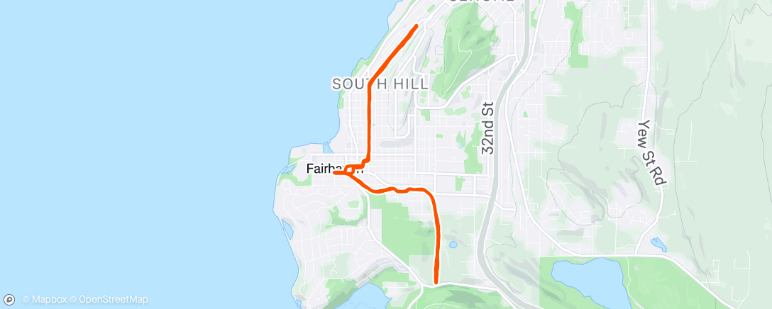 Map of the activity, Morning Run