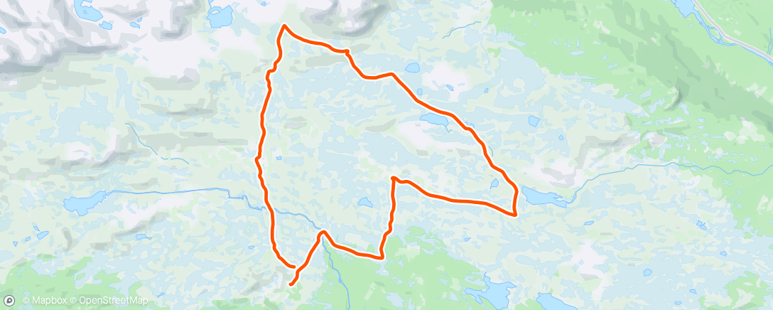 Map of the activity, Grytingen (øvre) - Buhovd - Nystølane; sammen med Tuva og Eline.