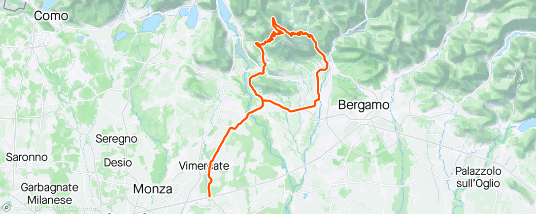 Map of the activity, Bedulita, Valcava