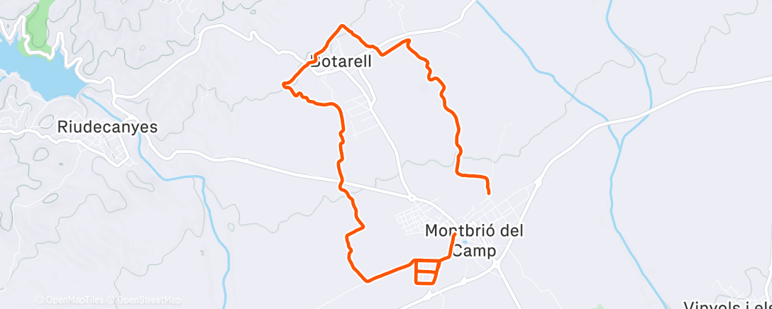 Map of the activity, Morning Trail Run