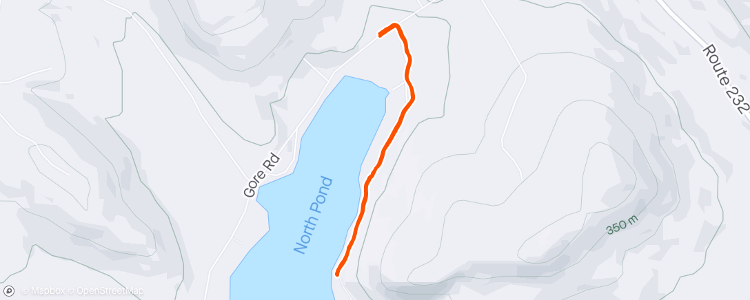 Map of the activity, Bryant Pond