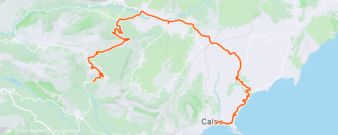 Map of the activity, Morning Ride