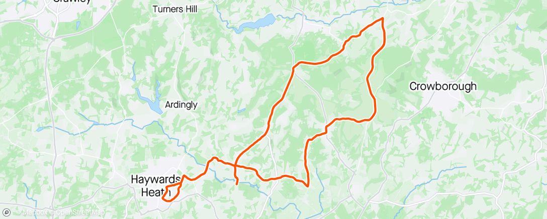 Map of the activity, Morning Ride