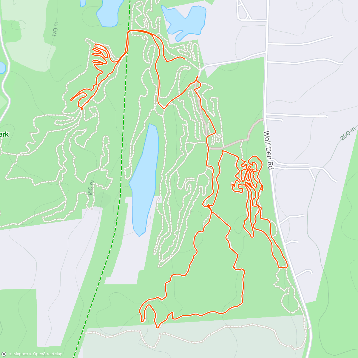 Mapa de la actividad (Evening Mountain Bike Ride)
