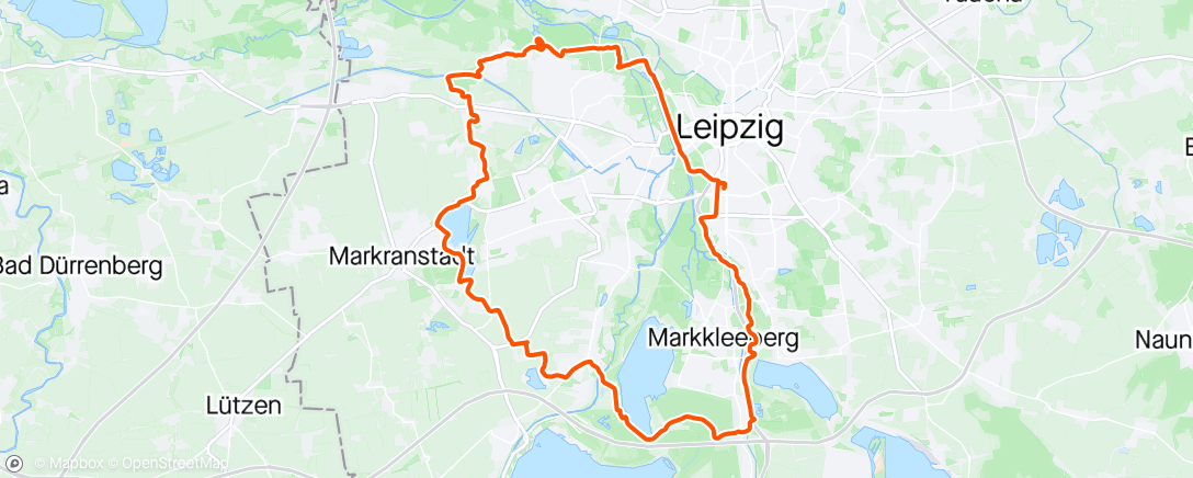 Mappa dell'attività Gravel Leipzig: FAR