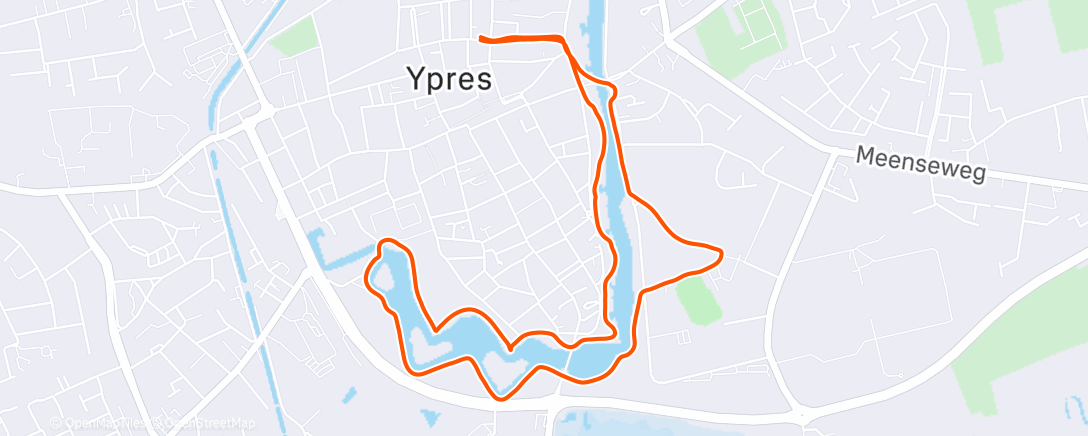 Map of the activity, Morning Hike