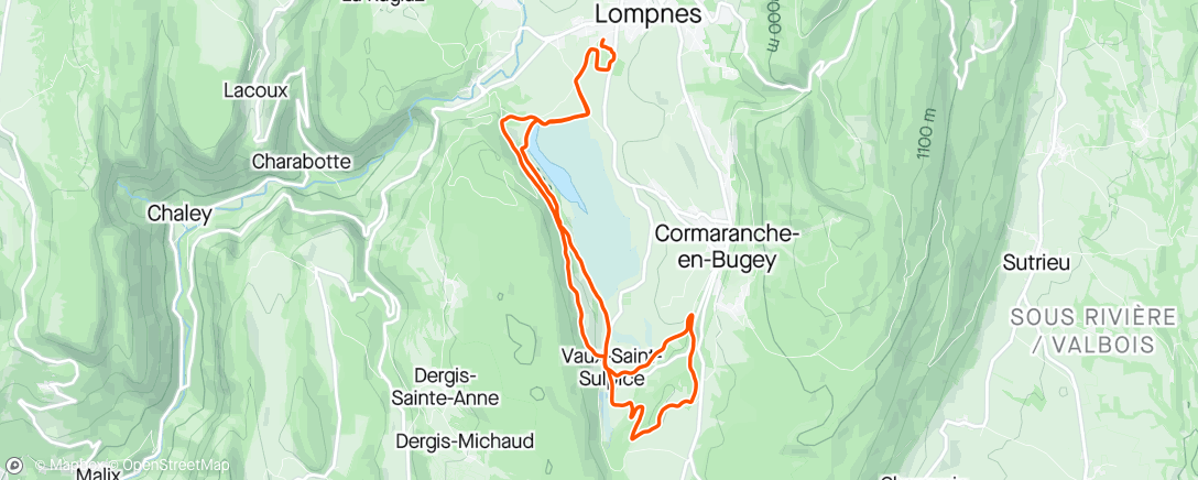 Map of the activity, Course à pied le matin TRANQUILLE ENDURANCE FONDAMENTALE