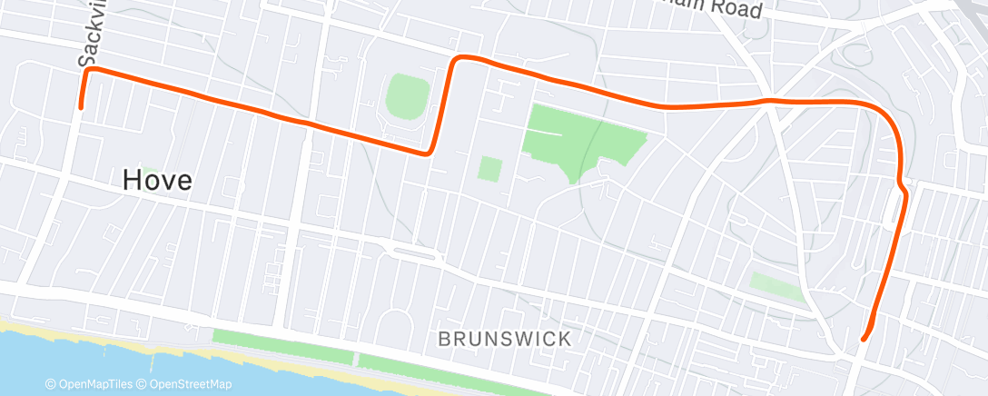 Map of the activity, Morning Ride