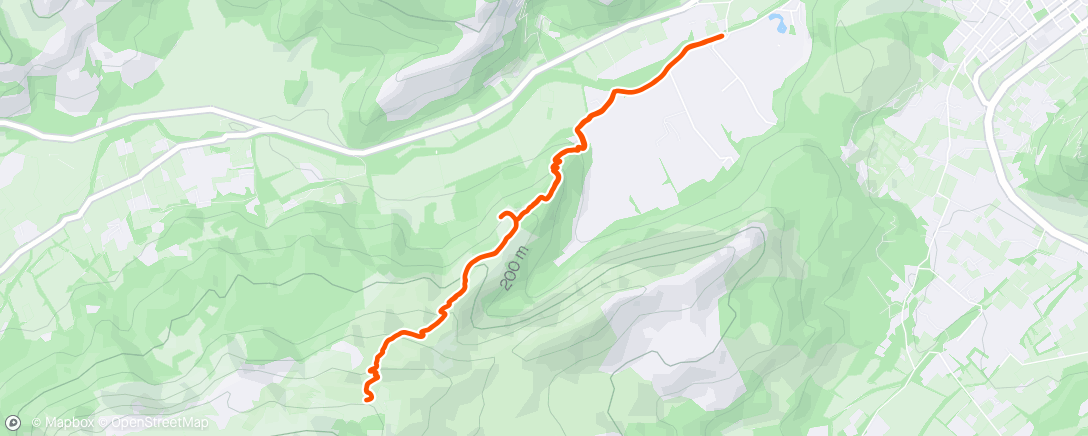 Map of the activity, Lunch Trail Run