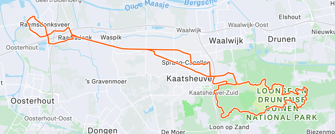 Карта физической активности (Rondje LDD)